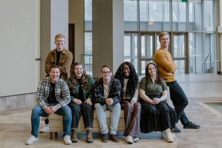 Ministry team poses inside Centennial Chapel