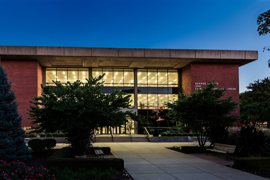 benner library at night