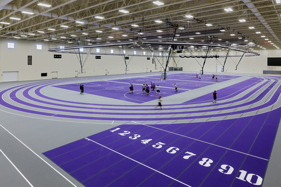 Indoor track in Perry Center