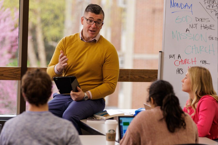 Dr. Jeff Stark teaching students