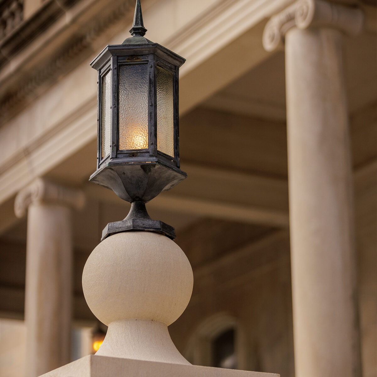 Detail shot of Burke Administration Building