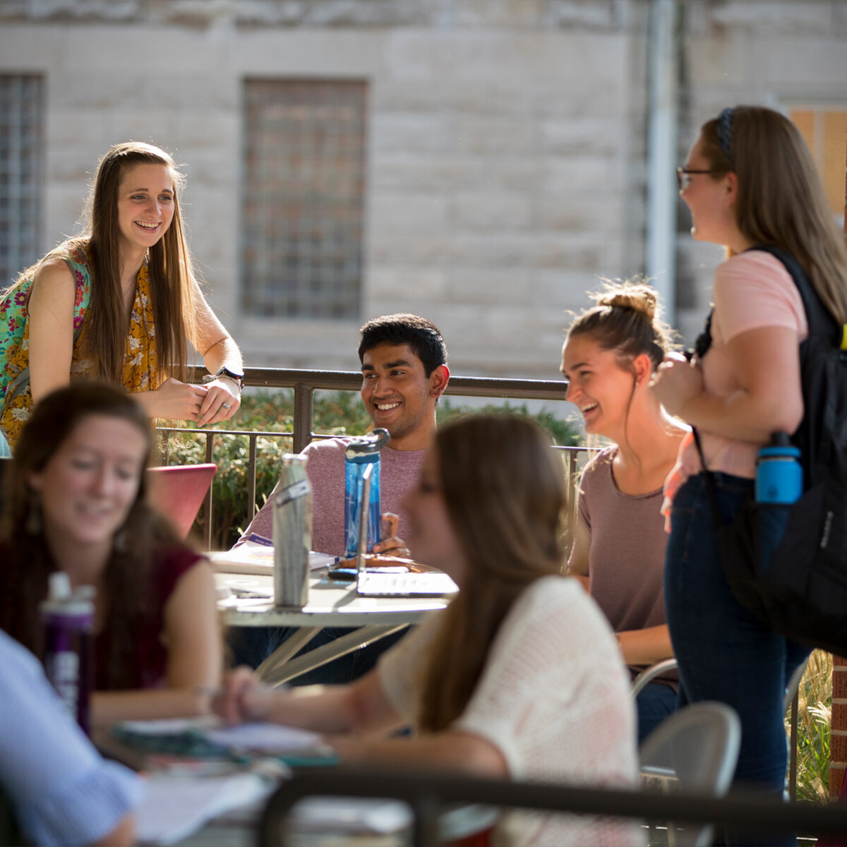 Photo of smiling group of students