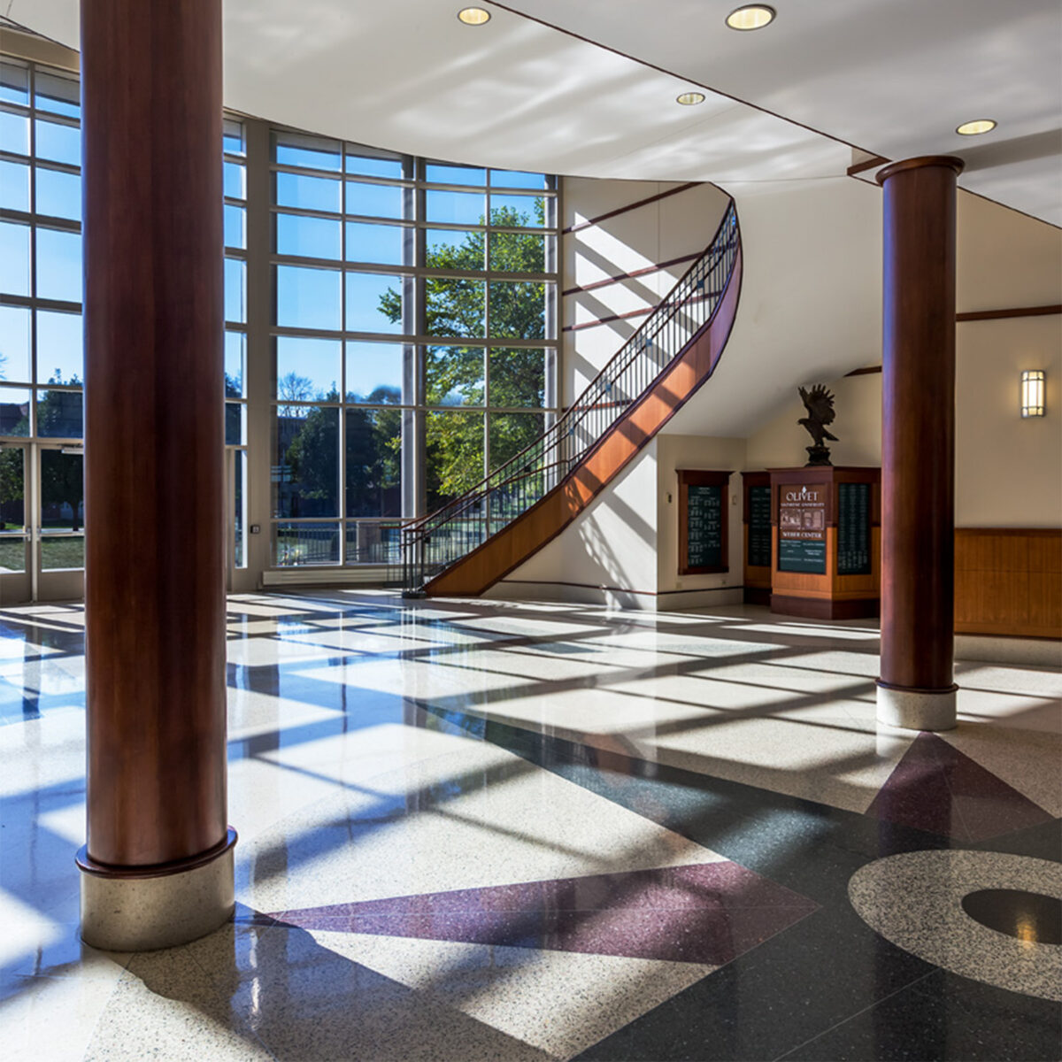 Weber Center lobby & staircase