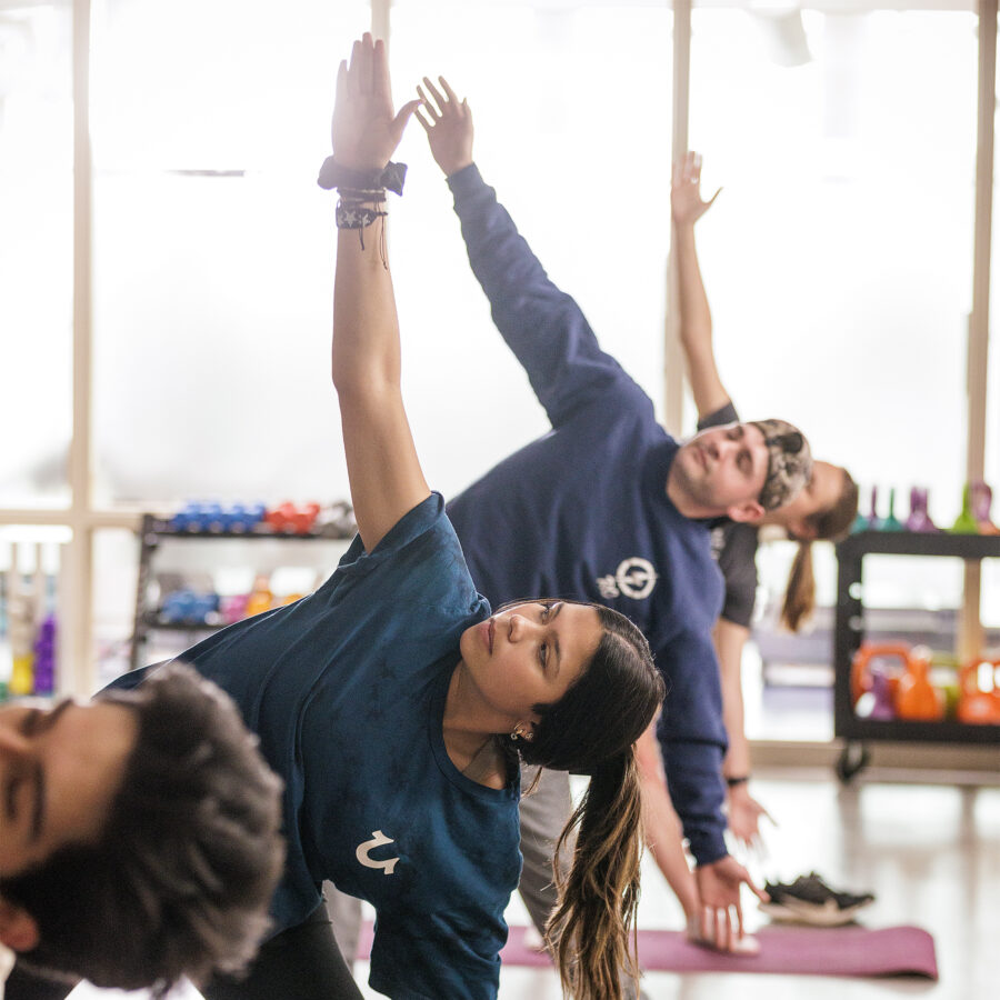 Student Yoga Group exercises