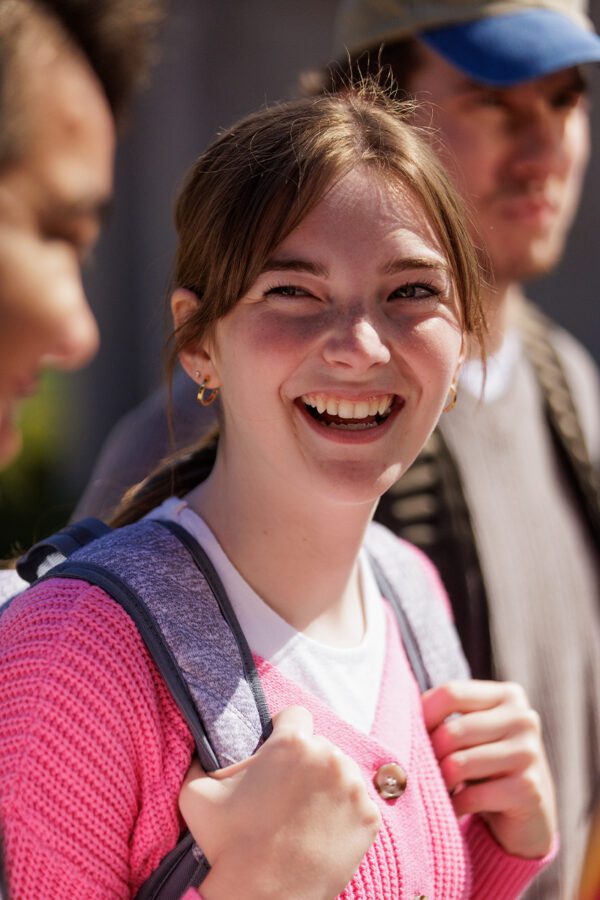 Detail photo of smiling female student