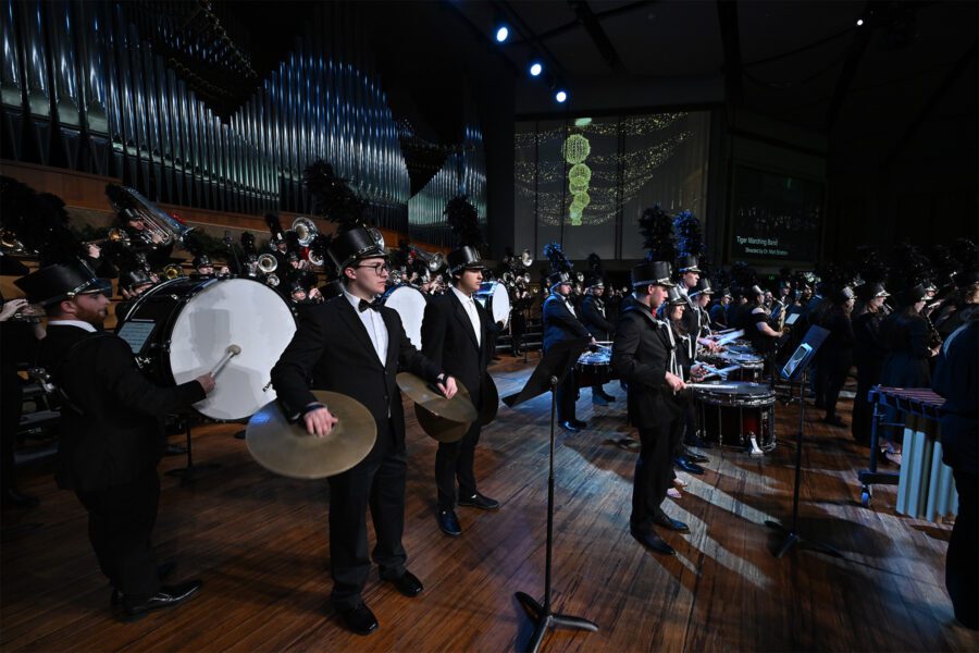 Music ensemble performing for Sounds of the Season