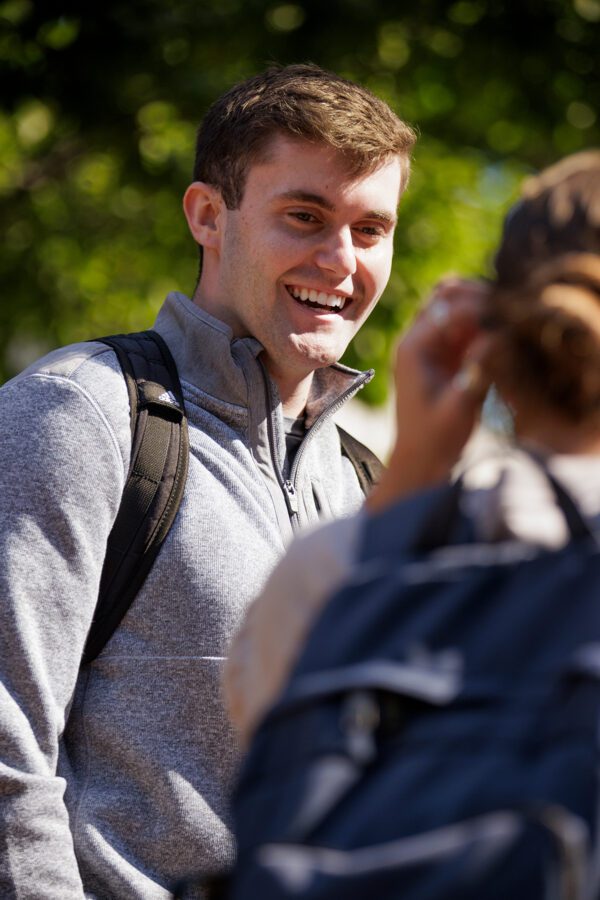 Photo of smiling male student