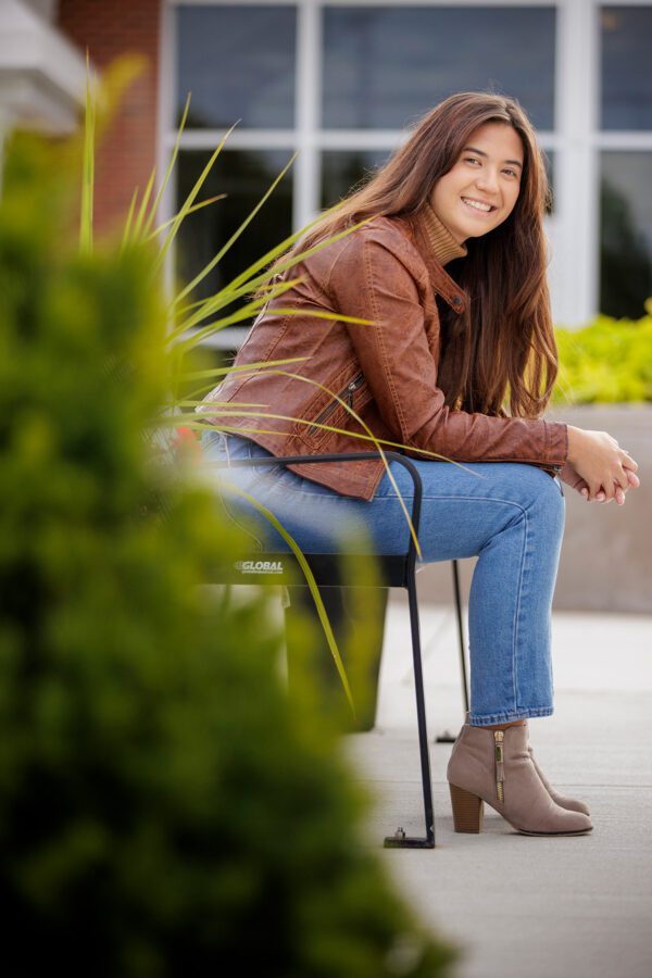 Photo of smiling female student