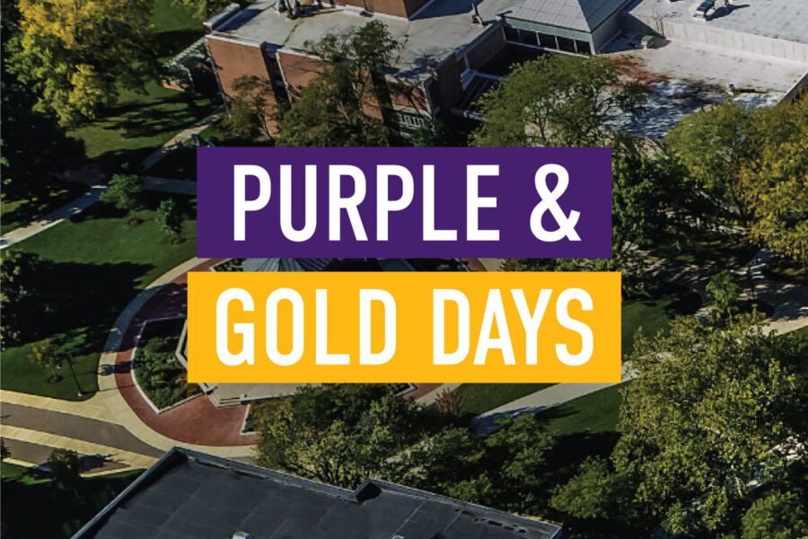 Purple & Gold Days graphic