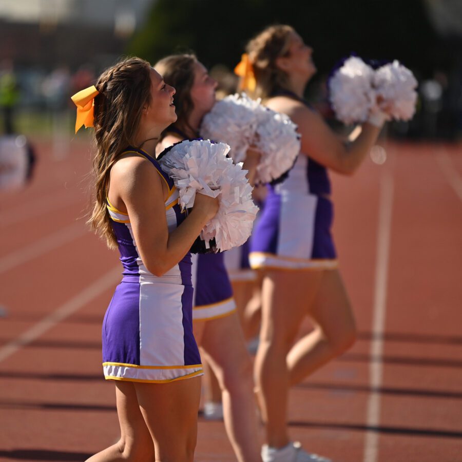 Cheerleaders in action