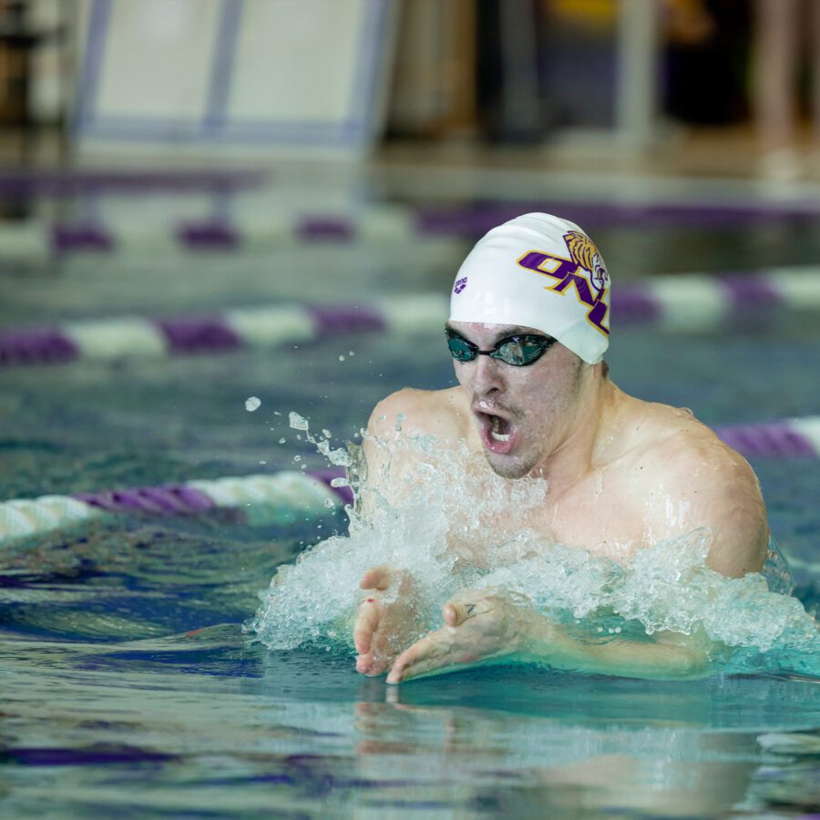 Men's swimmer in action