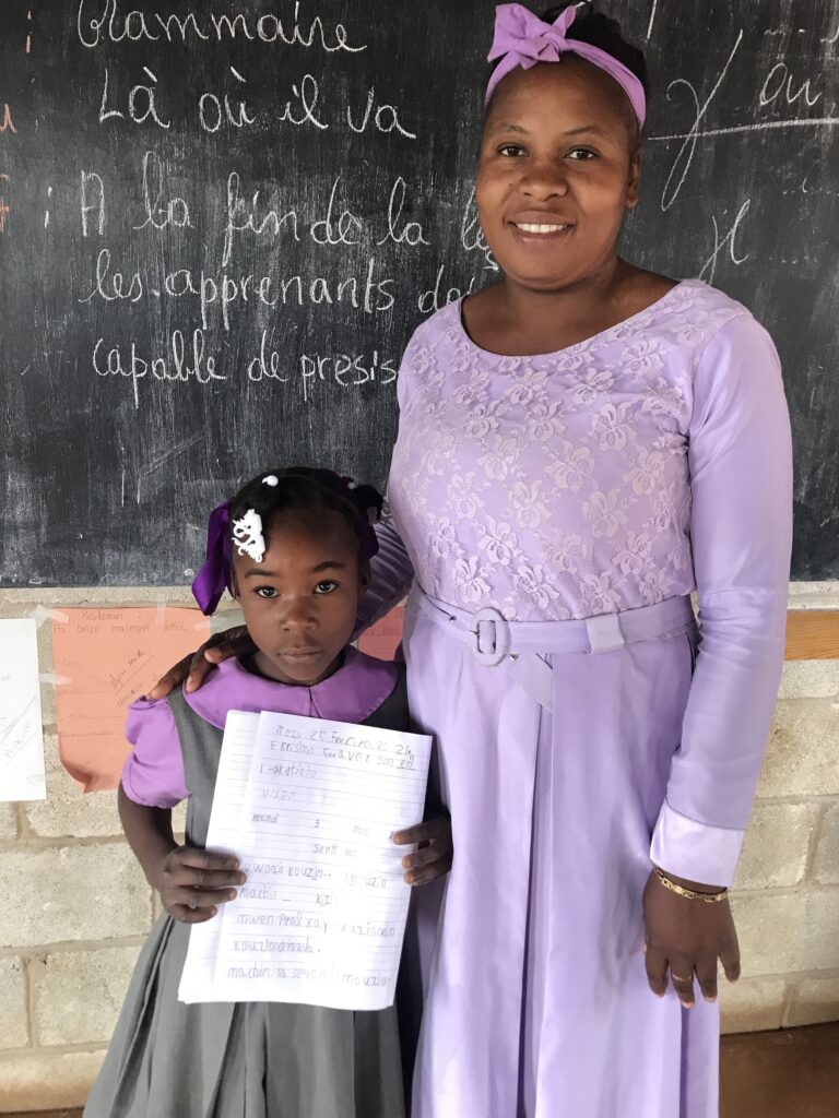 two girls in school