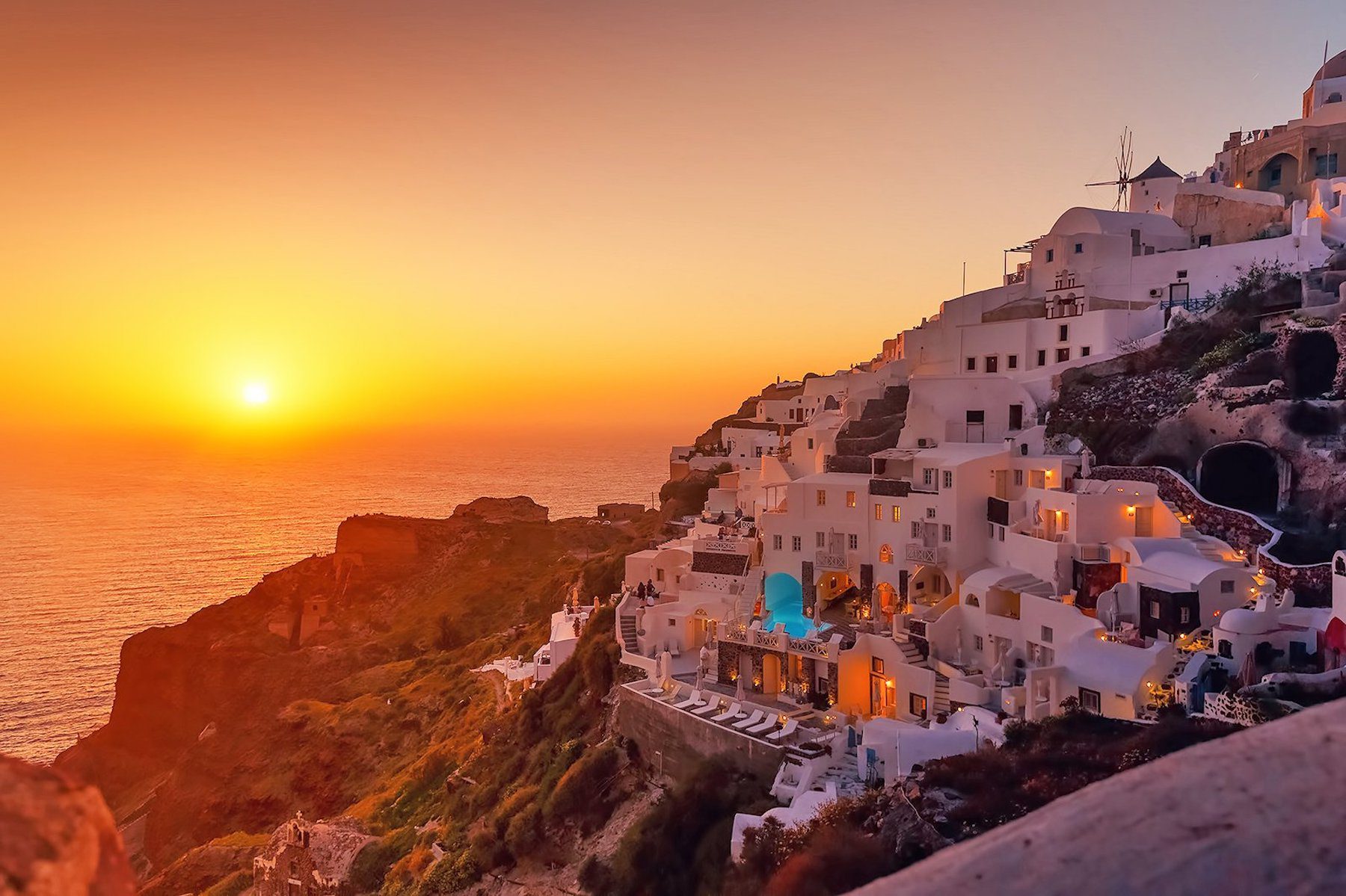 Sunset in Santorini