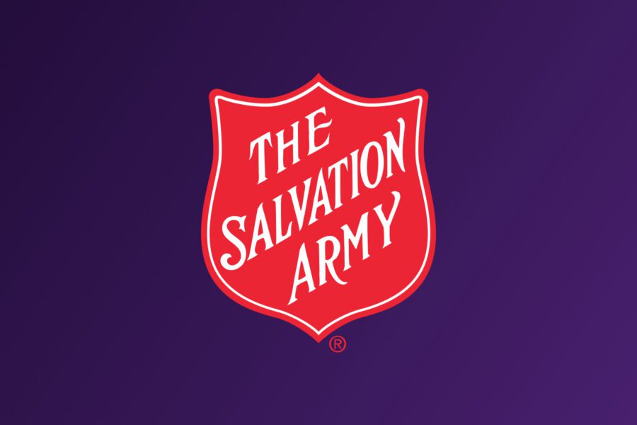 Salvation Army logo on Purple Bg