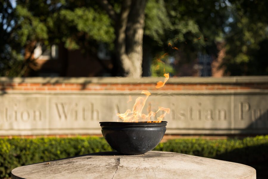 eternal flame on campus