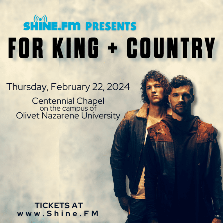 for KING + COUNTRY concert promo graphic