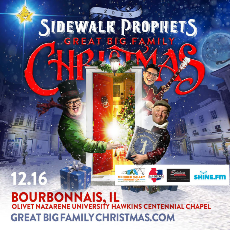 Sidewalk Prophets Christmas concert promo graphic