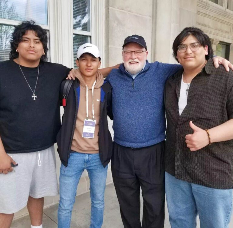 Mata-Bolani students with Tony Fightmaster