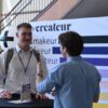 Haydin Rankin talks with student at createur conference