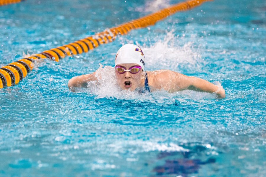 ONU swimmer at NAIA nationals in Georgia.