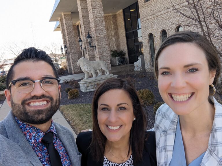 Liz Hehman and cohort members