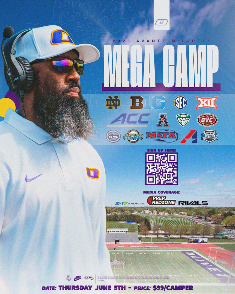 Mega football camp poster