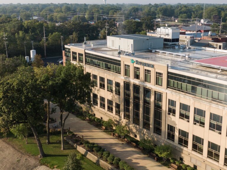 drone photo of Riverside Medical Center, Kankakee campus