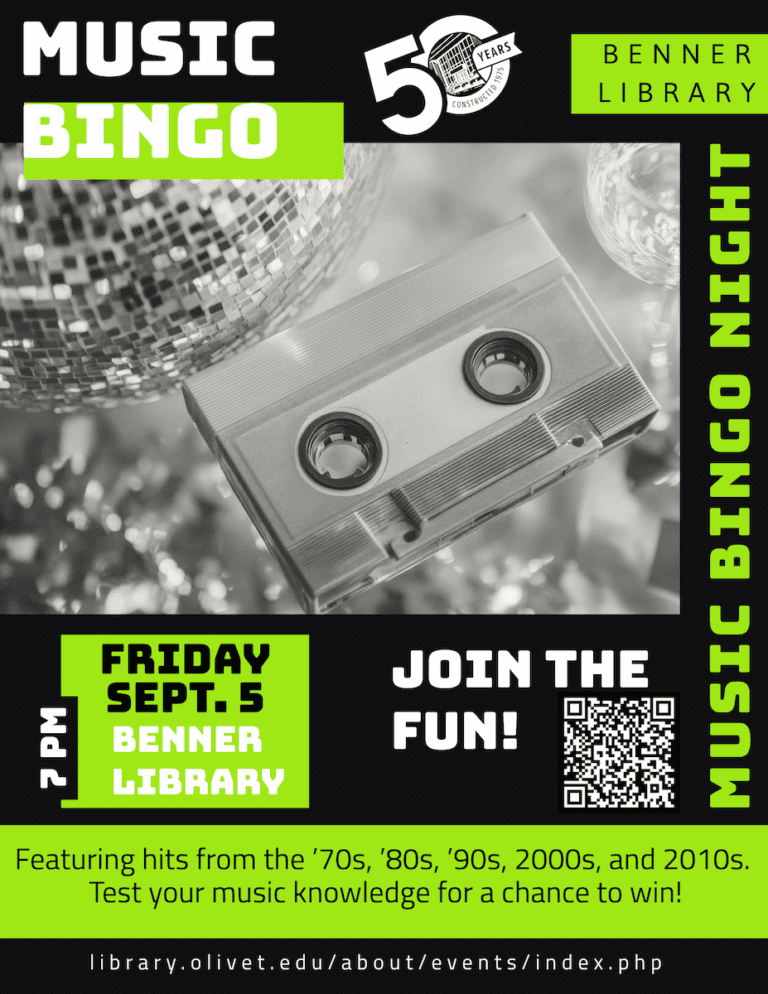 fall bingo at benner library