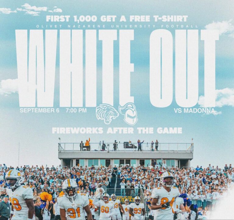 white out football game graphic