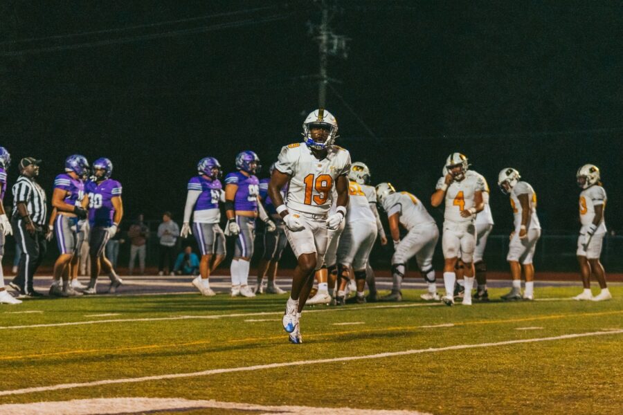 football players on the field