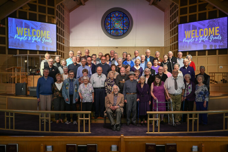 Purple and Gold grads