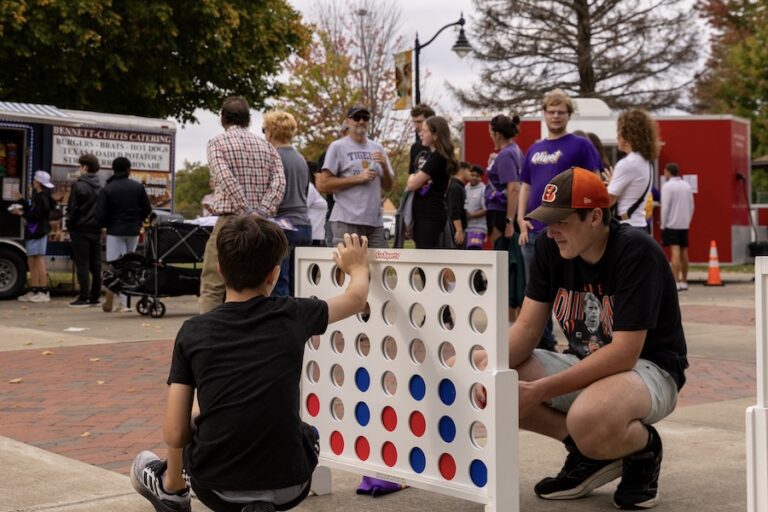 Family fun zone at Hoecoming