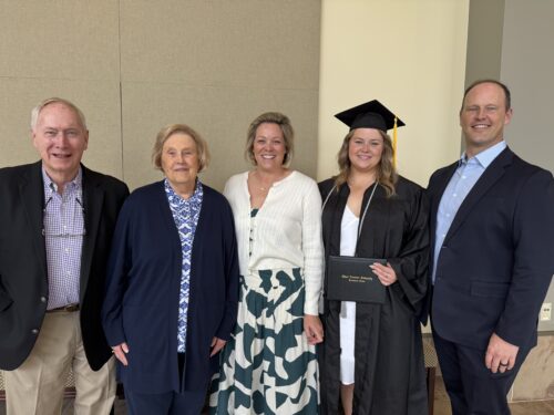 Three generations of the Slibek family at Ella's graduation