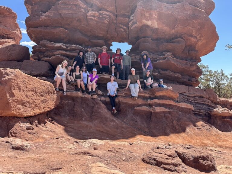 Geosciences students on summer trip