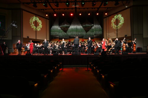 Members of sounds of the season performing on stage