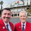 Bob Evans and son at Rose Bowl parade