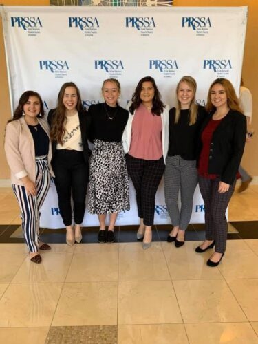 Rachel and members fro PRSSA