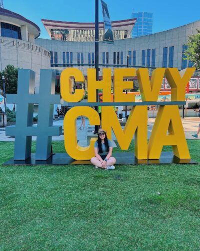 Rachel at the CMA festival.