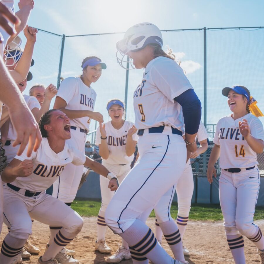 Softball team celebrates