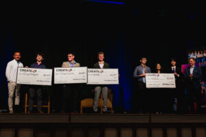 A picture of the winners of the high school division