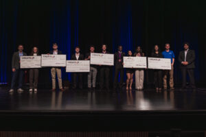 A picture of the college winners