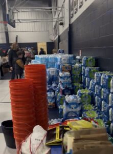 A picture of Shine's donations.