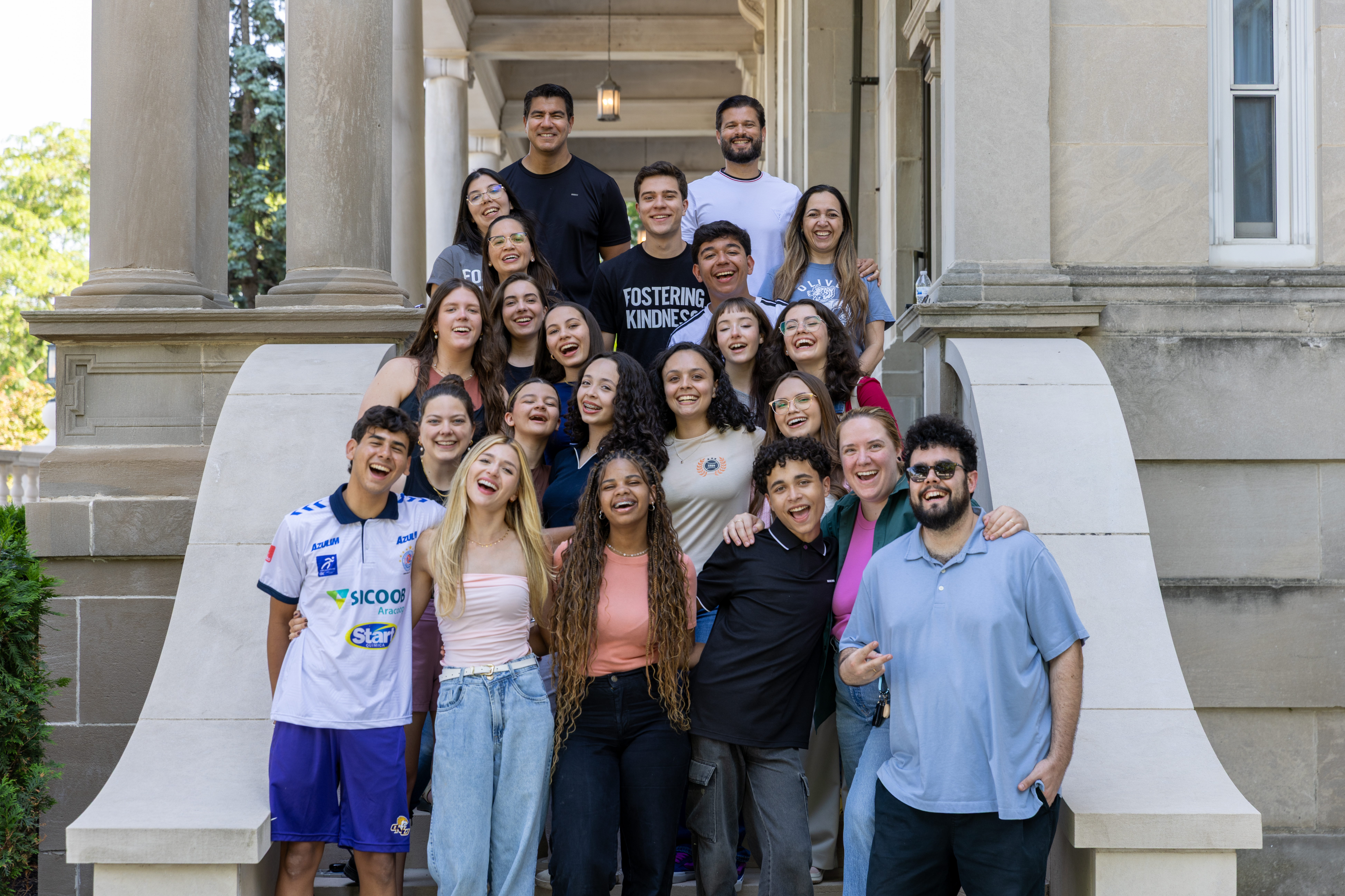A group of people from Brazil at Olivet