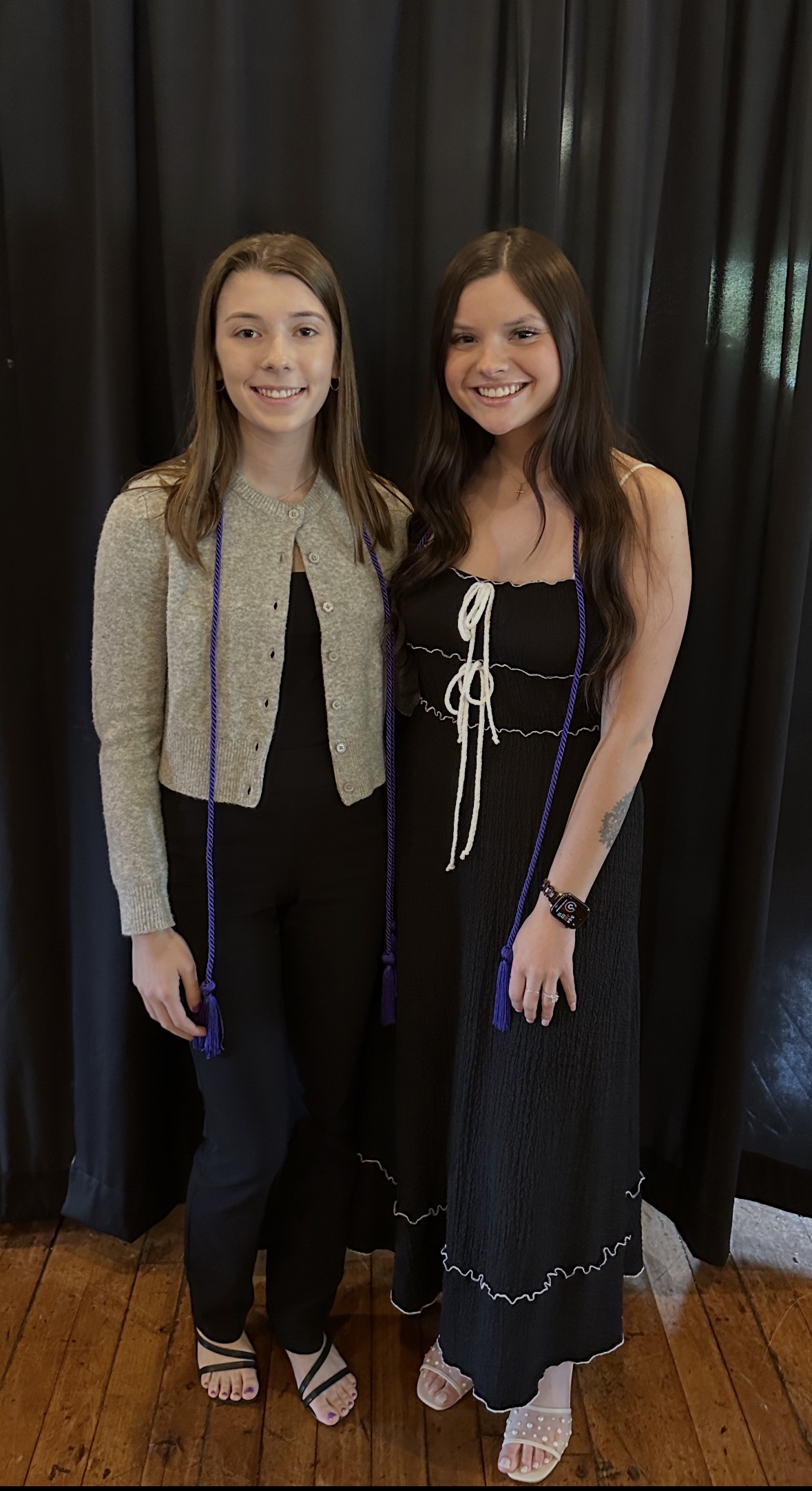 A picture of Olivia and Paige.