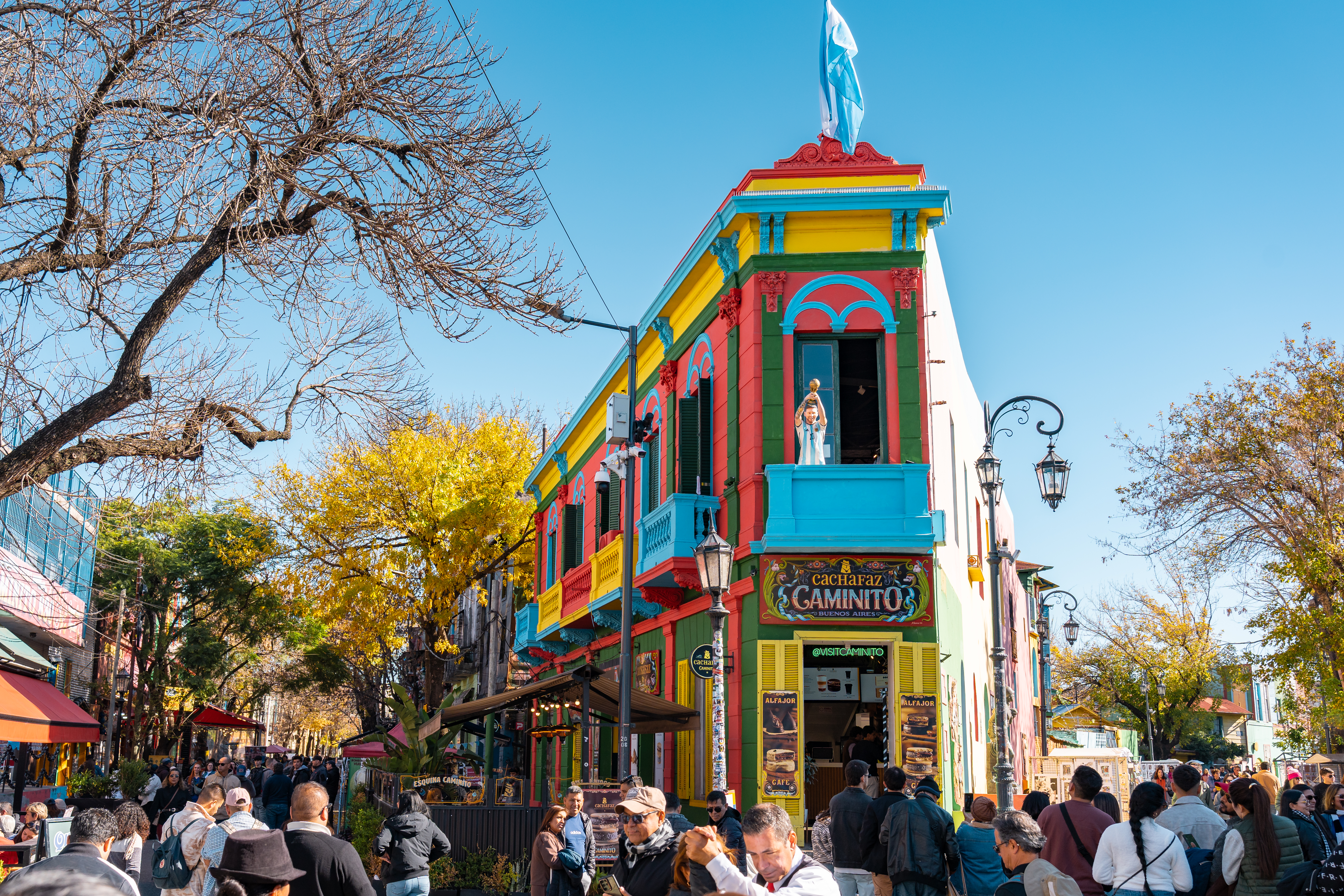A picture outside a cafe in Argentina.
