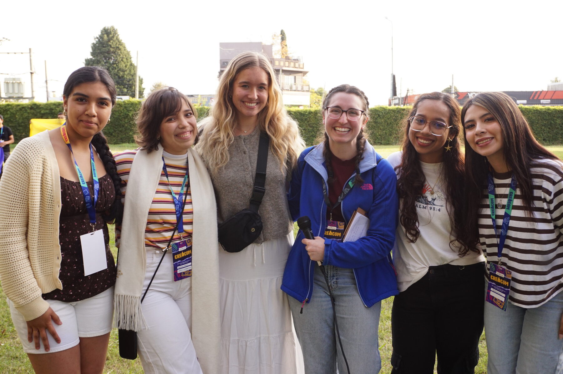 A picture of Ella and a group of people in Argentina.