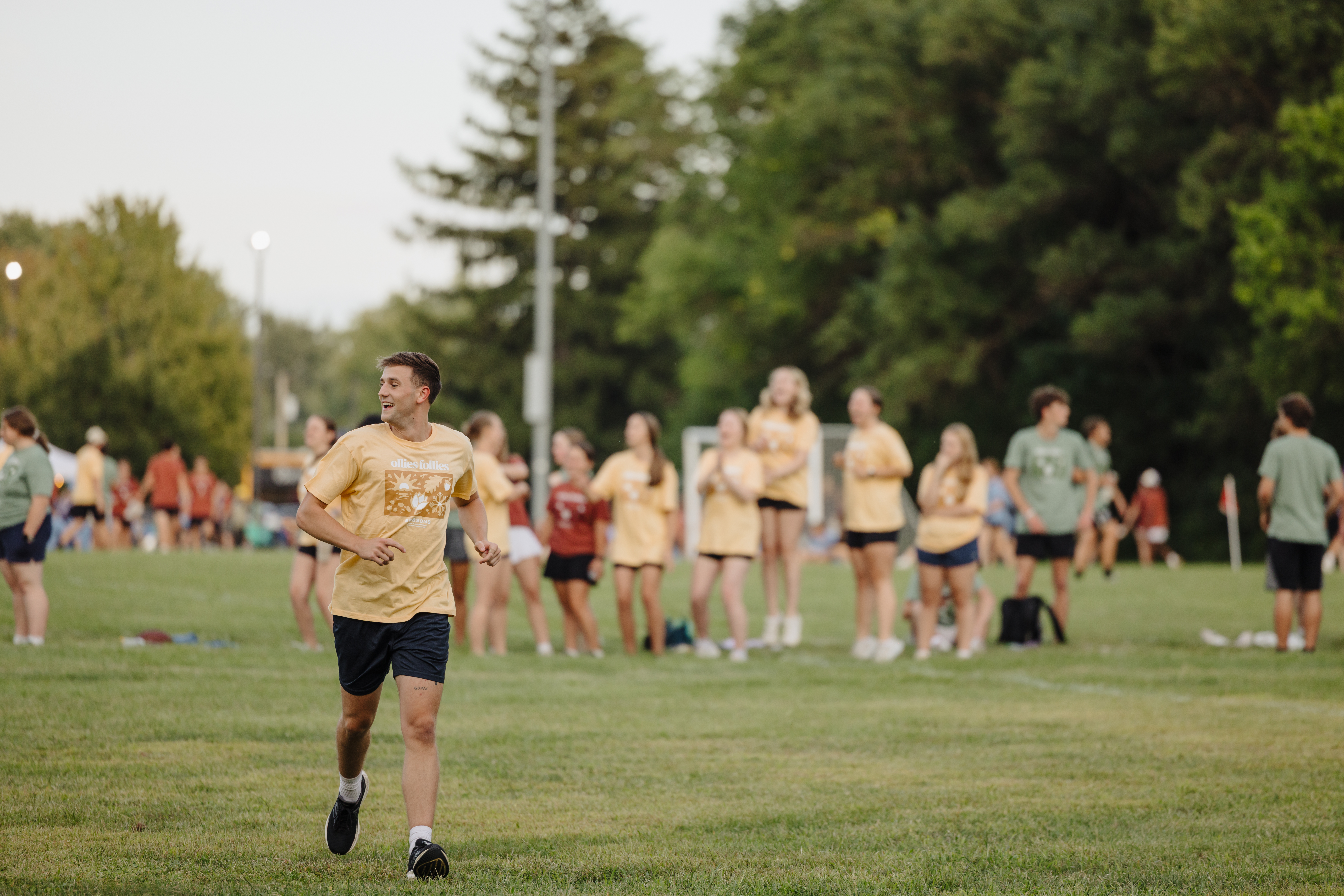 A picture of students at Ollie's Follies athletic games.