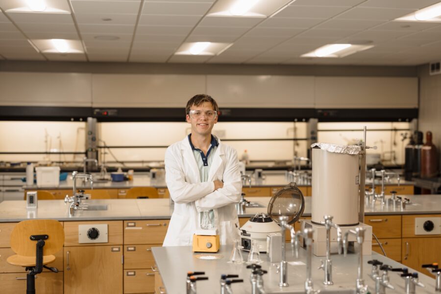 Pacey Nack in lab